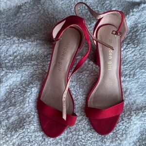 Madden Girl Strappy Red Heels
